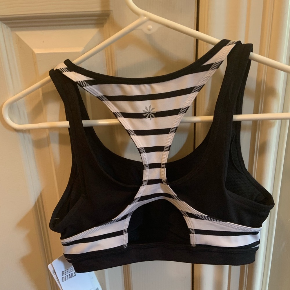 Athleta Stripe Triple Dare Bra XS NWT